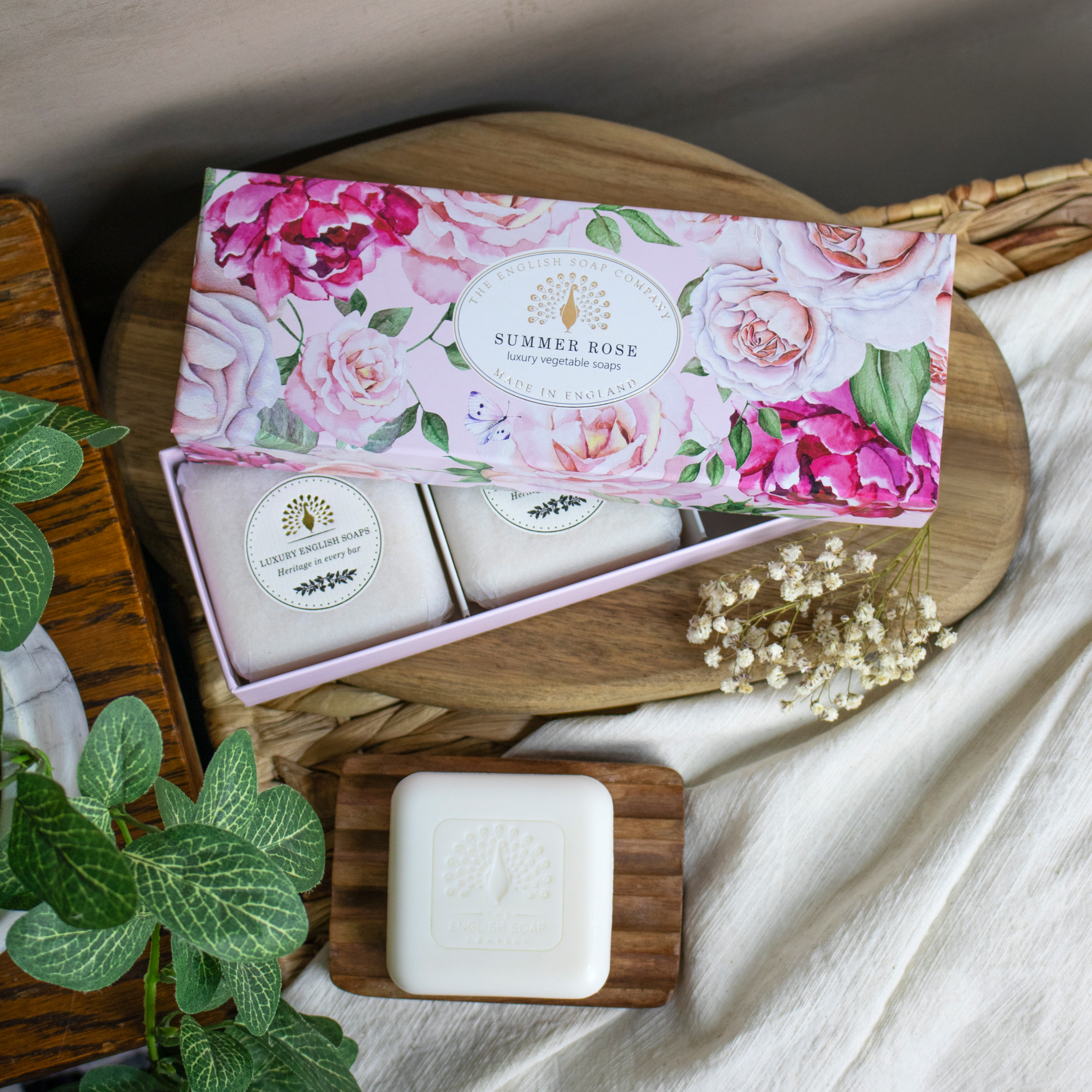 Triple Soap Gift Box  Summer Rose