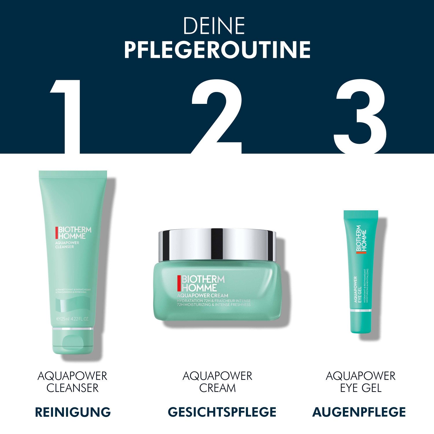 Homme Aquapower 72H Gesichtsgel
