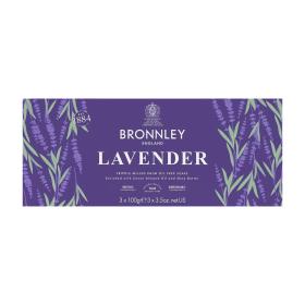 Feinste Englische Seife Lavender 3x100g im Geschenkkarton 