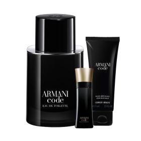 Armani Code Homme Eau de Toilette 125ml & gratis Eau de Parfum Miniatur + After Shave Balm (Reisegrösse) 